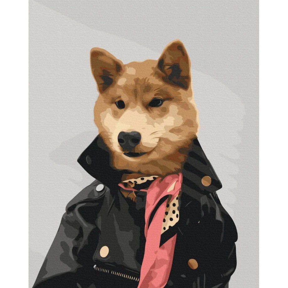 Картина за номерами "Стильний собака @rocky.and.rudy" BS36668 40×50 см