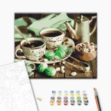 Картина за номерами - М'ятне чаювання
