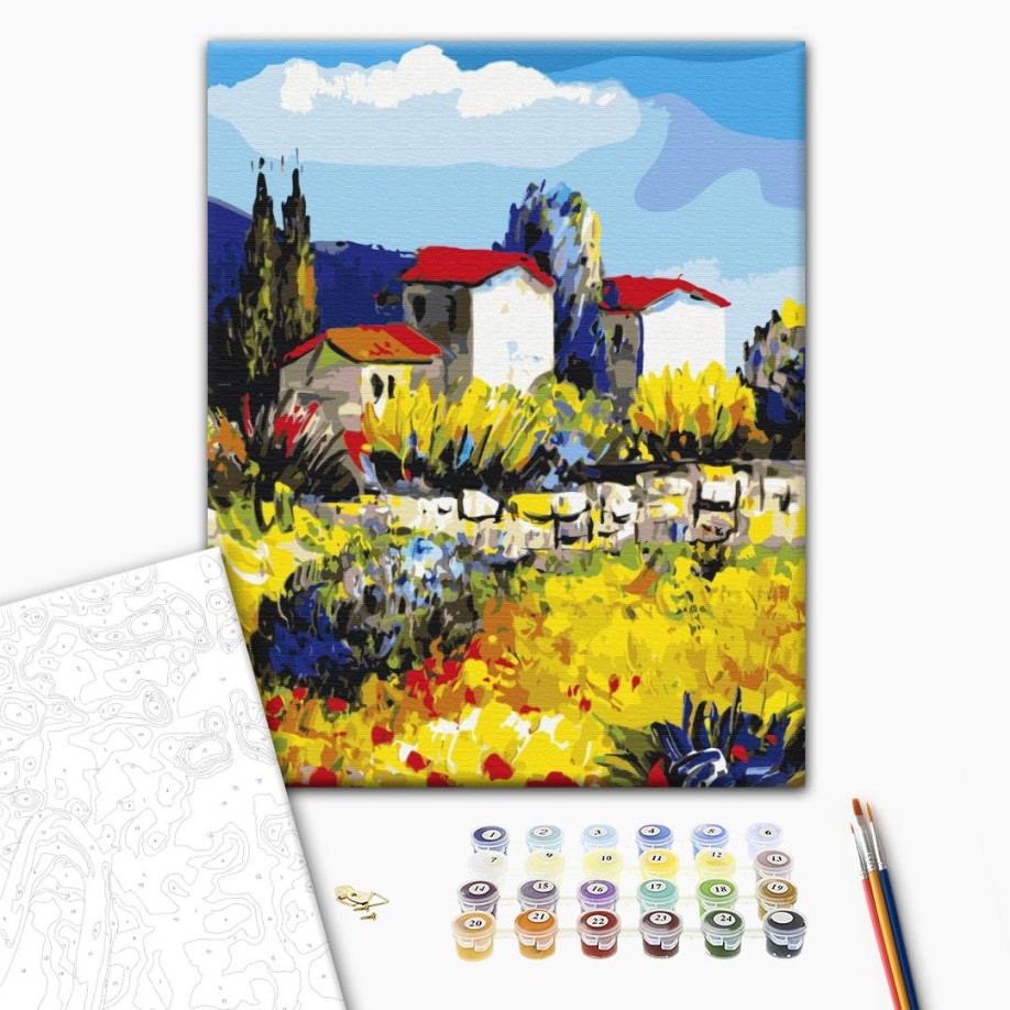 Картина за номерами - Провінція маслом