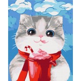 Картина за номерами - Смаколик для котика