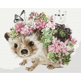 Картина за номерами - Весняний їжачок