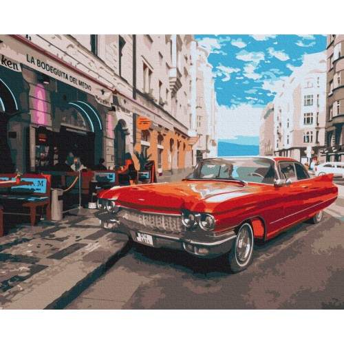 Картина по номерам - Красный на удачу