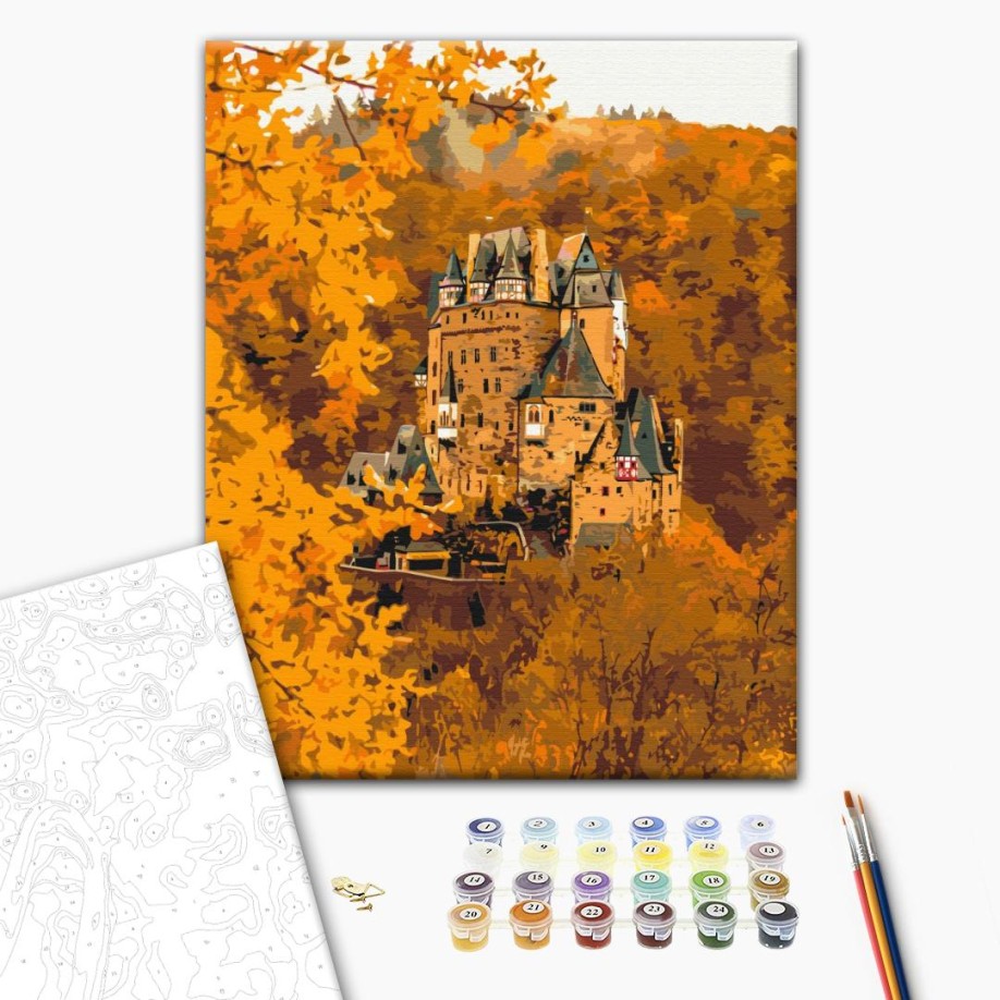 Картина по номерам - Осенний замок Эльц