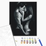 Картина по номерам - Черно-белая страсть
