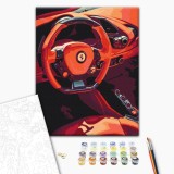 Картина за номерами - За кермом Ferrari