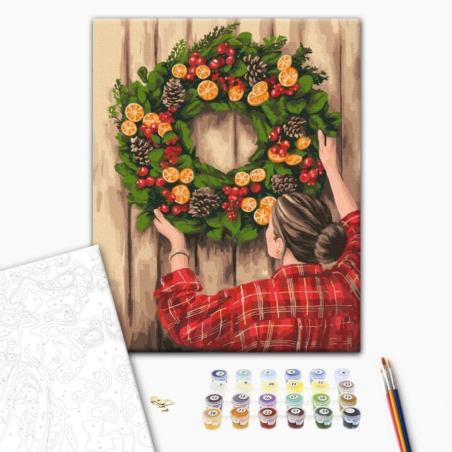Картина за номерами - Святковий декор © Mykhailyshyna Daria