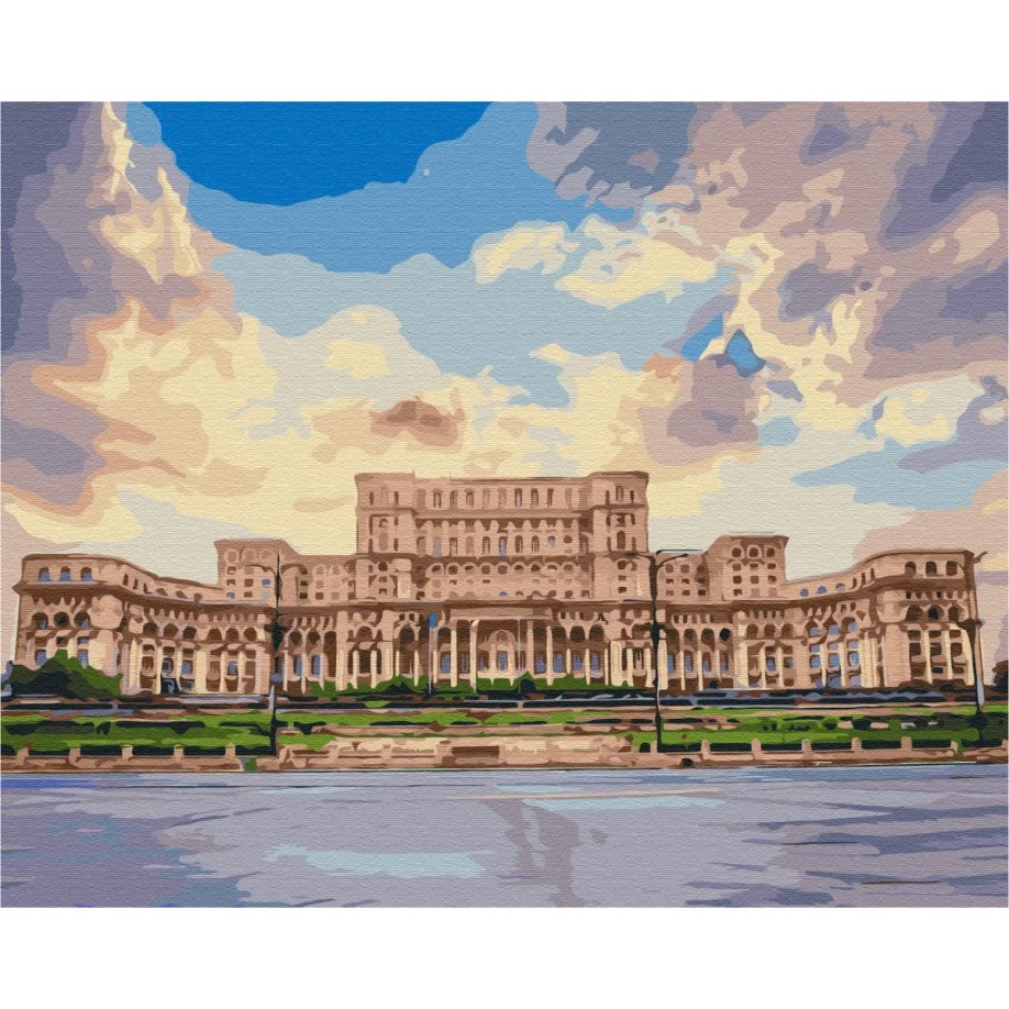 Картины по номерам «Величественный парламент Румынии» BS52847 40×50 см