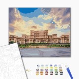 Картины по номерам «Величественный парламент Румынии» BS52847 40×50 см