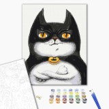 Картина за номерами - Котик Бетмен ©Маріанна Пащук