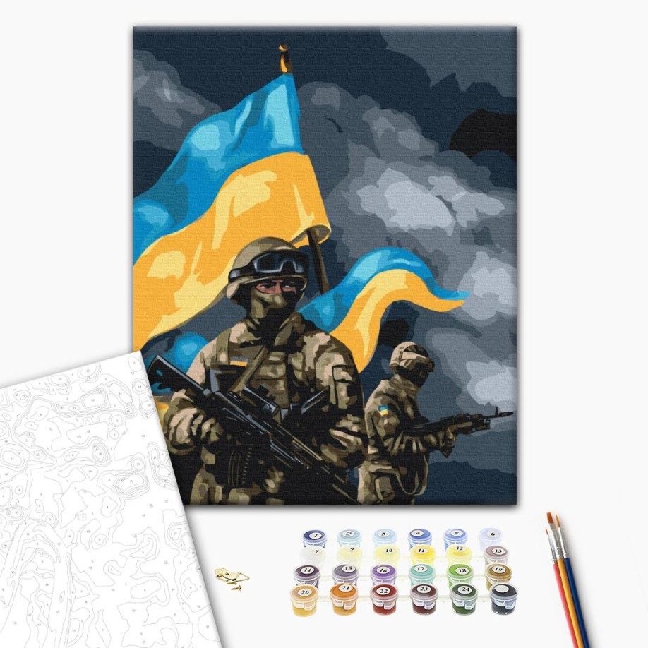 Картина за номерами - ЗСУ © Ольга Бочулинська