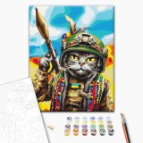 Картина за номерами - Котик Гуцул ©Маріанна Пащук