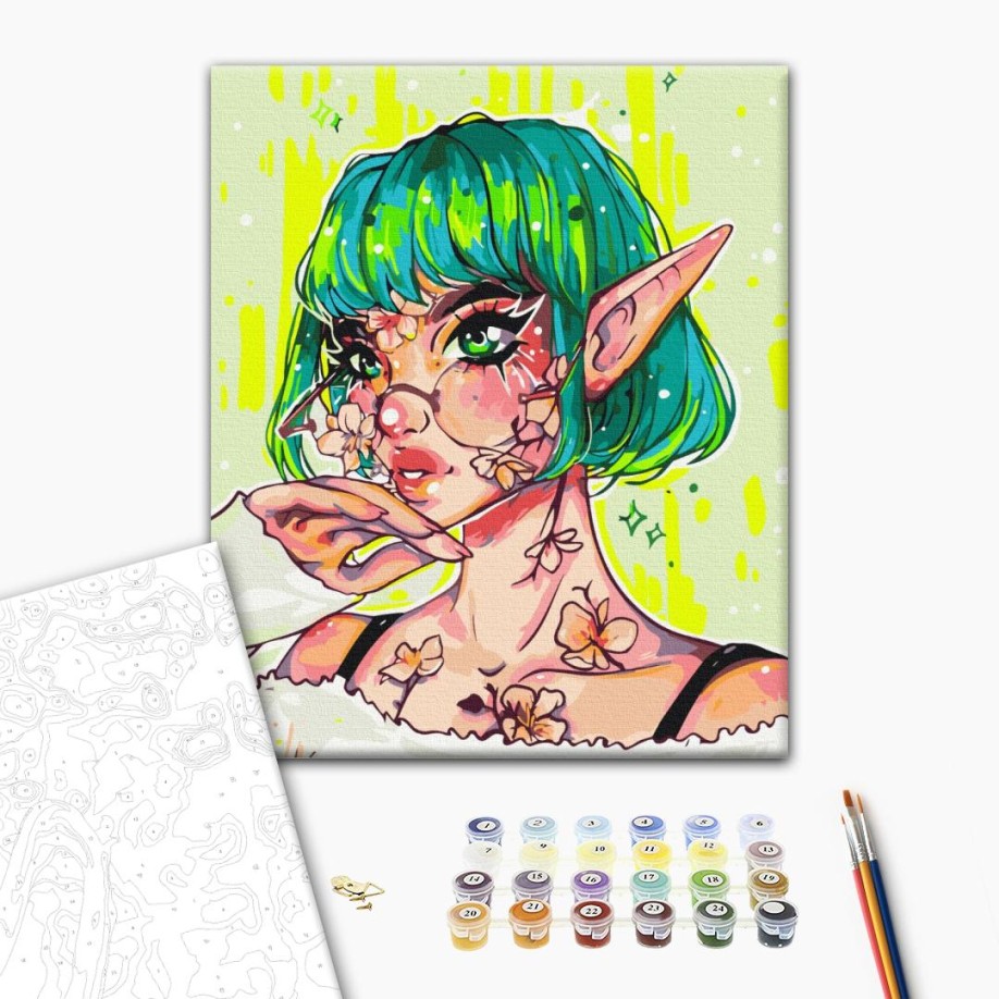 Картина за номерами - Сучасна Ельфійка @nila_art_art