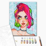 Картина по номерам - Леди гранж @nila_art_art