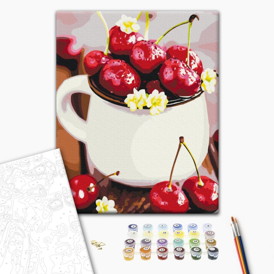 Картина за номерами - Стиглі черешні
