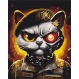 Картина за номерами - Котик ЗСУ© Маріанна Пащук