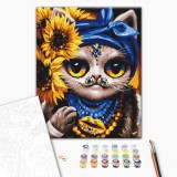 Картина по номерам - Творческая Кошка ©Марианна Пащук
