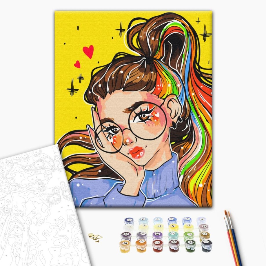 Картина по номерам - Яркий образ @nila_art_art