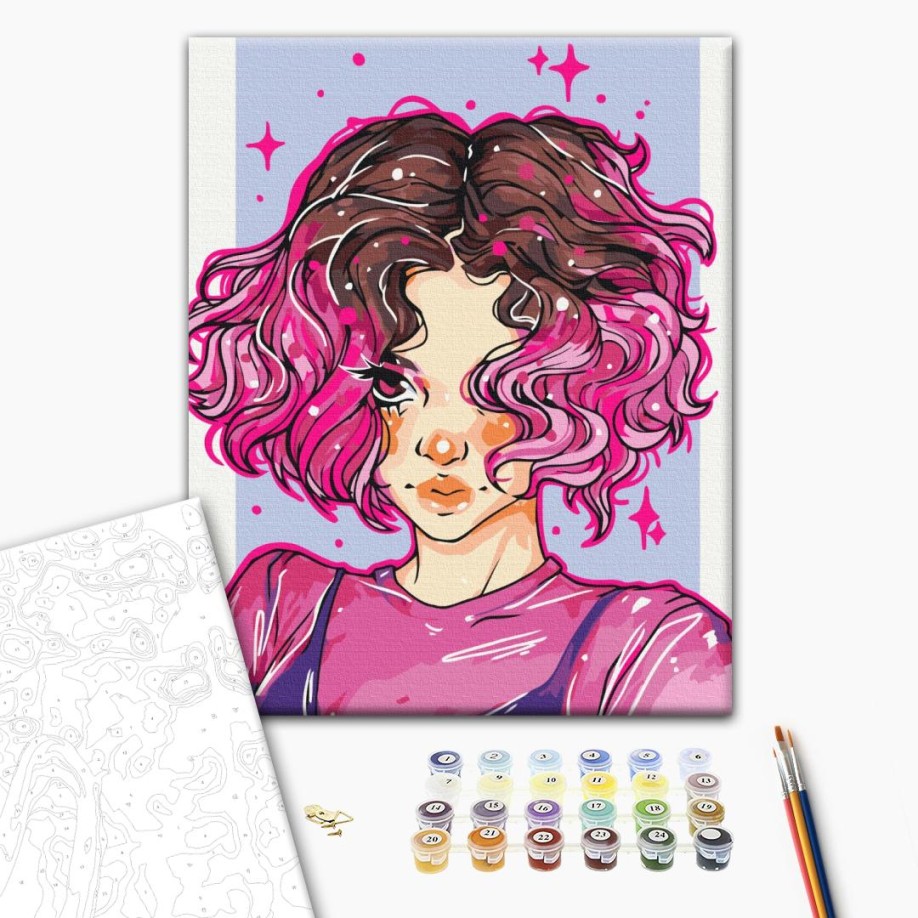 Картина за номерами - Яскраві локони @nila_art_art