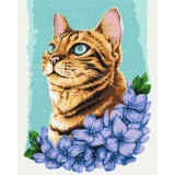 Картина по номерам - Лазурний котик © Anna Kuly