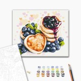 Картина за номерами - Сирники з лохиною © Anna Kulyk