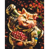 Картина по номерам - Котик Мелітополь ©Маріанна Пащук