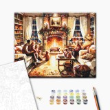 Картина за номерами - Затишний сімейний вечір