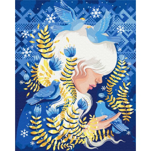 Картина по номерам - Птицы зимы © Полина Скурихина