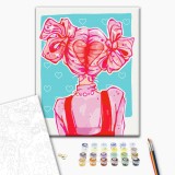 Картина за номерами - Рожевий образ @ nila_art_art