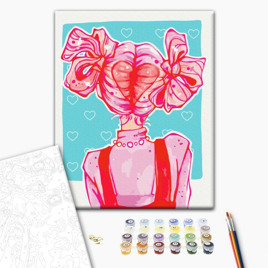 Картина за номерами - Рожевий образ @ nila_art_art