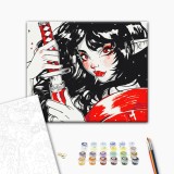 Картина за номерами - Червона катана @ nila_art_art