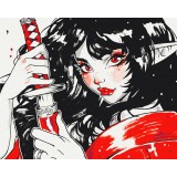 Картина за номерами - Червона катана @ nila_art_art