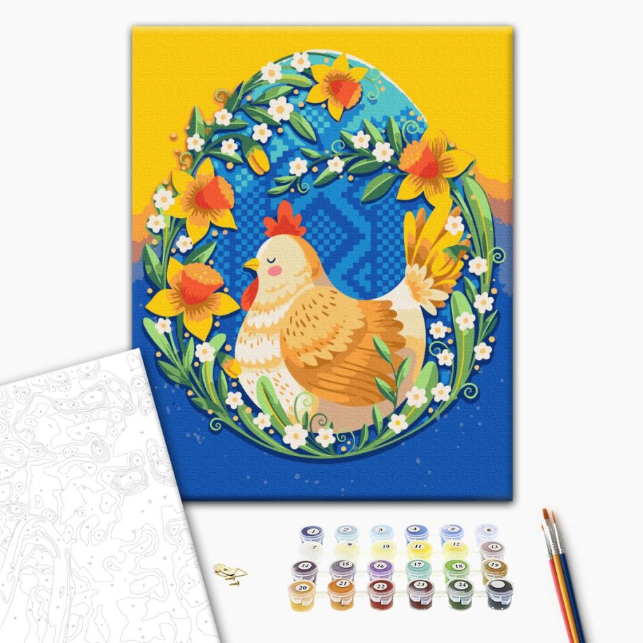 Картина по номерам - Пасхальное счастье © Полина Скурихина