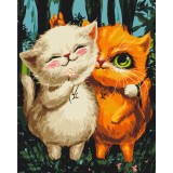 Картина за номерами - Котики Близнюки © Маріанна Пащук