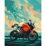 Картина по номерам - Байк