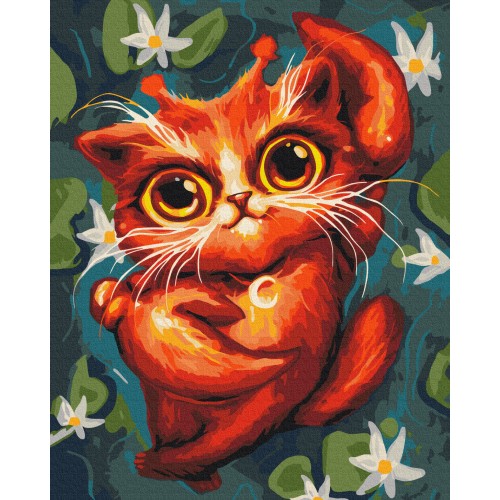 Картина по номерам - Котик Рак ©Марианна Пащук