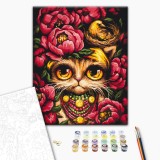 Картина по номерам - Грустная Киця © Марианна Пащук