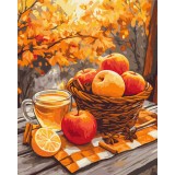 Картина за номерами - Яблука з корицею