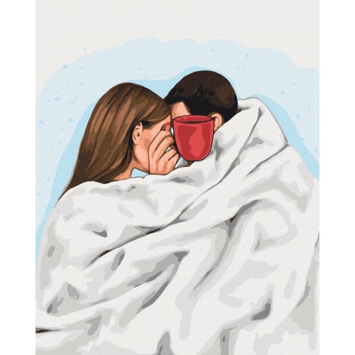 Картина за номерами - Кава на двох ©Alla Berezovska
