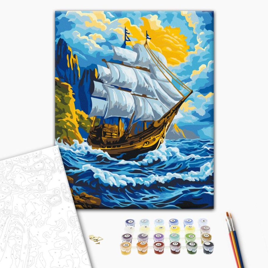 Картина за номерами - Вітер у вітрилах
