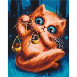 Картина за номерами - Котик Терези © Маріанна Пащук