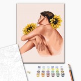 Картина по номерам - Объятия подсолнухов ©Alla Berezovska