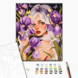 Картина за номерами - Квіткова мольфарка © Polina Skurykhina
