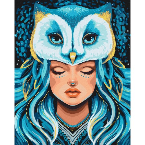 Картина за номерами - Душа Сови © Polina Skurykhina