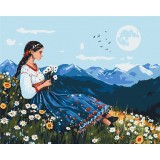 Картина за номерами - Квітучий пагорб