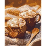 Картина за номерами - Какао з зефірками