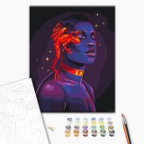 Картина по номерам - Неоновая подруга © Соломия Ковальчук