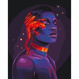 Картина по номерам - Неоновая подруга © Соломия Ковальчук