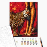 Картина за номерами "Леопард і шпильки" BS54652 40×50 см