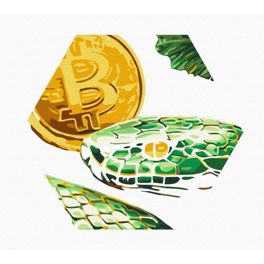 Картина за номерами "Шестикутна змія 3" BSB0003Y 40×40 см