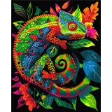 Картина за номерами - Неоновий хамелеон